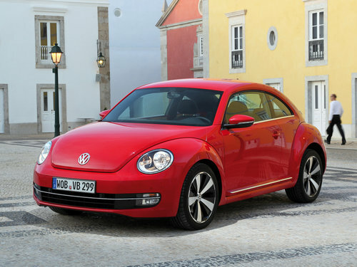 Коврики ЭВА "EVA ромб" для Volkswagen Beetle II (хэтчбек 5 дв / 5C1) 2011 - 2016, серые, 4шт.
