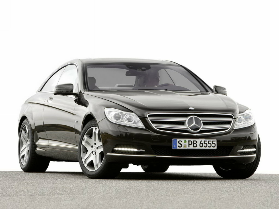 Коврики ЭВА "EVA сота" для Mercedes-Benz CL-Class III (купе / C216) 2010 - 2014, черные, 4шт.