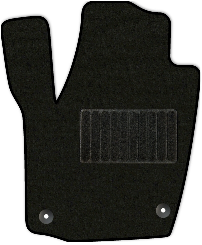 Коврики текстильные "Стандарт" для Volkswagen Polo (лифтбек / MK6) 2020 - Н.В., черные, 1шт.