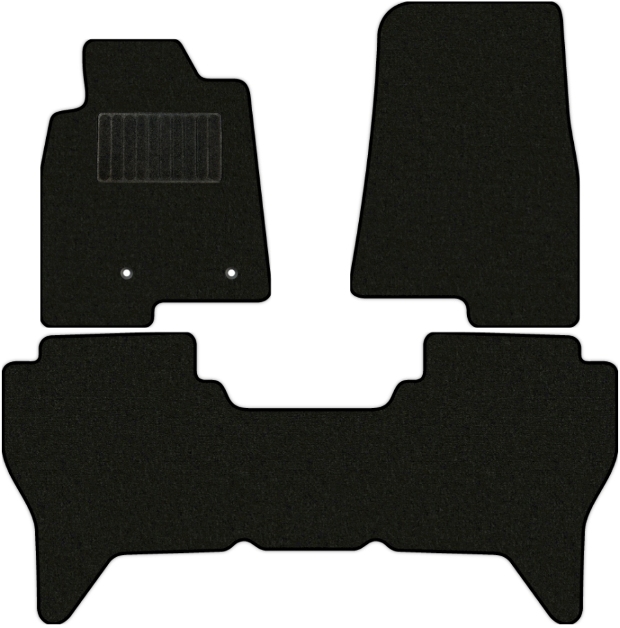Коврики текстильные "Классик" для Mitsubishi Pajero III (suv / V70 (5 дв.)) 2003 - 2006, черные, 3шт.