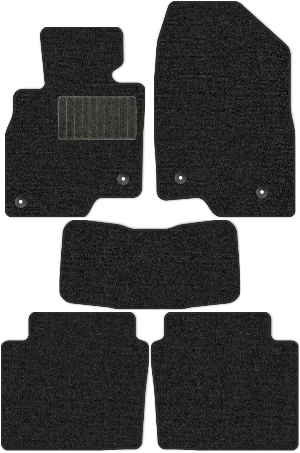Коврики "Комфорт" в салон Mazda 6 III (седан / GJ) 2012 - 2015, темно-серые 5шт.