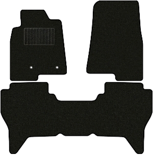 Коврики текстильные "Комфорт" для Mitsubishi Pajero III (suv / V70 (5 дв.)) 2003 - 2006, черные, 3шт.