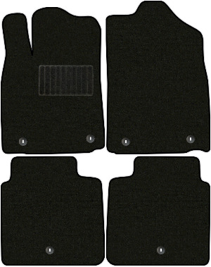 Коврики текстильные "Стандарт" для Lexus ES250 VI (седан / XV60) 2012 - 2015, черные, 4шт.