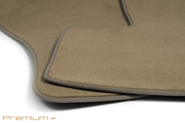 Коврики текстильные "Премиум+" для Lexus GS450h (седан, гибрид / S190) 2005 - 2012, бежевые, 2шт.