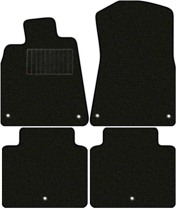 Коврики текстильные "Стандарт" для Lexus GS350 (седан / S190) 2007 - 2011, черные, 4шт.