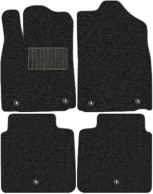 Коврики текстильные "Комфорт" для Lexus ES250 VI (седан / XV60) 2012 - 2015, темно-серые, 4шт.