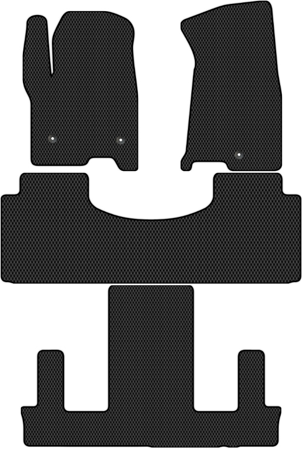 Коврики ЭВА "EVA сота" для Cadillac Escalade V (suv / GMT1XX) 2020 - Н.В., черные, 4шт.