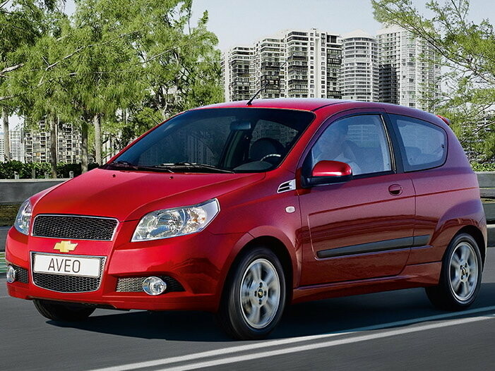 Коврики текстильные "Комфорт" для Chevrolet Aveo I (хэтчбек 3 дв / T250) 2007 - 2011, темно-серые, 5шт.