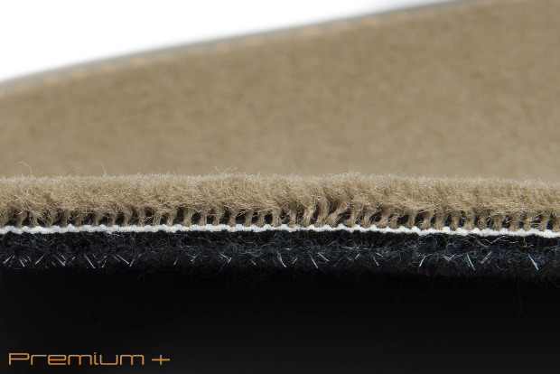 Коврики текстильные "Премиум+" для Lexus GS460 (седан / S190) 2008 - 2012, бежевые, 2шт.