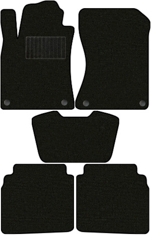 Коврики текстильные "Классик" для Nissan ALTIMA VI (седан / L34) 2018 - Н.В., черные, 5шт.