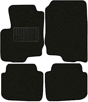 Коврики "Классик" в салон Mitsubishi Colt (хэтчбек 5 дв / Z30) 2002 - 2009, черные 4шт.