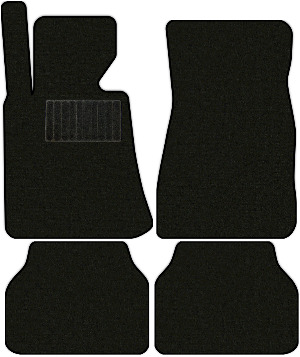 Коврики текстильные "Классик" для BMW 5-Series IV (универсал / E39) 2000 - 2004, черные, 4шт.
