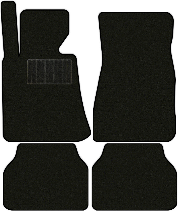 Коврики текстильные "Классик" для BMW 5-Series (седан / E39) 1995 - 2000, черные, 4шт.