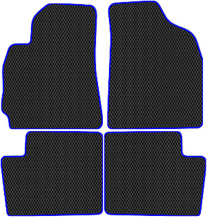 Коврики ЭВА "Ромб" для Chery Tiggo T11 I (suv) 2005 - 2013, черные, 4шт.