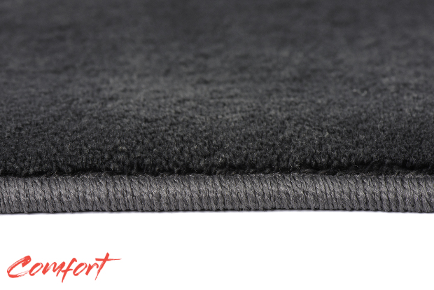 Коврики текстильные "Комфорт" для Mitsubishi Outlander III (suv / GFOW) 2015 - 2018, темно-серые, 5шт.